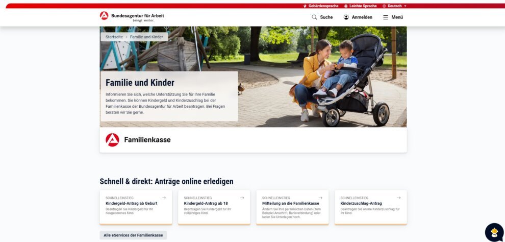 kindergeld kasse